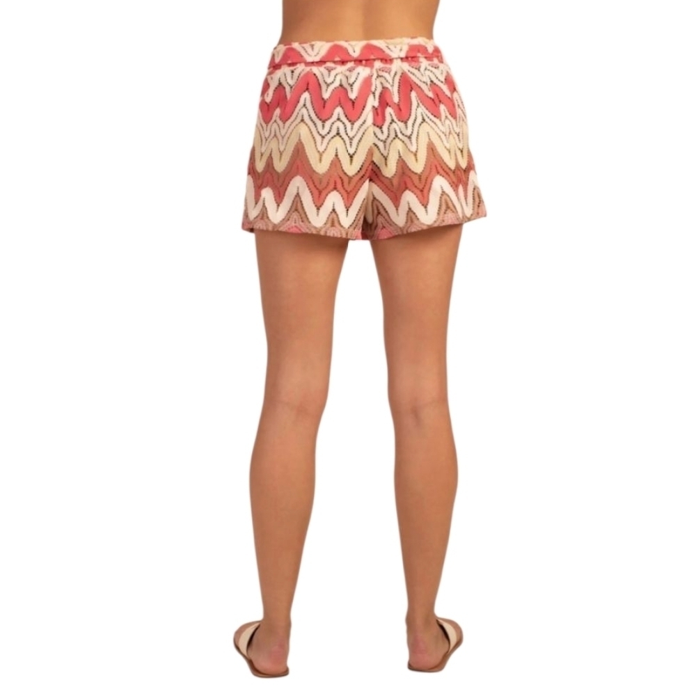 Trina Turk Palisades Chevron Crochet Cover-up Shorts White Geranium Size XS - Picture 6 of 16